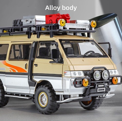NUEVO 1/24 Mitsubishi Delica Camping Off-road Conversión Van Modelo Aleación - Imagen 4 de 20