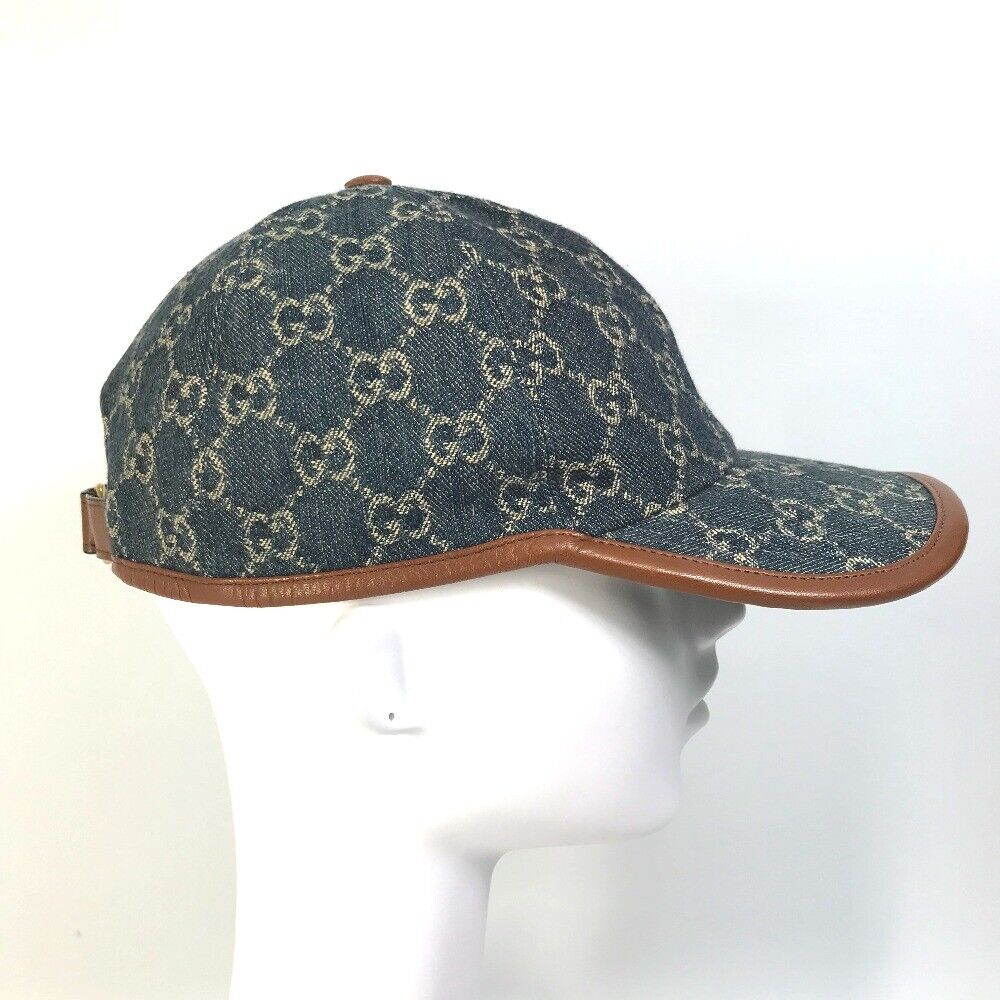 GUCCI 656206 Denim GG logo hat cap baseball cap GGCanvas GUCCI 656206 Denim GG logo hat cap baseball cap GGCanvas