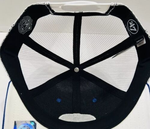 Cappello berretto camionista Rocket City Trash Pandas Snapback 47 MiLB blu baseball nuovo - Foto 3 di 4