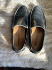 Giorgio Brutini Size 6&1/2 or 8 Vintage Black Leather Slip-on unisex Car Shoes — photo 2