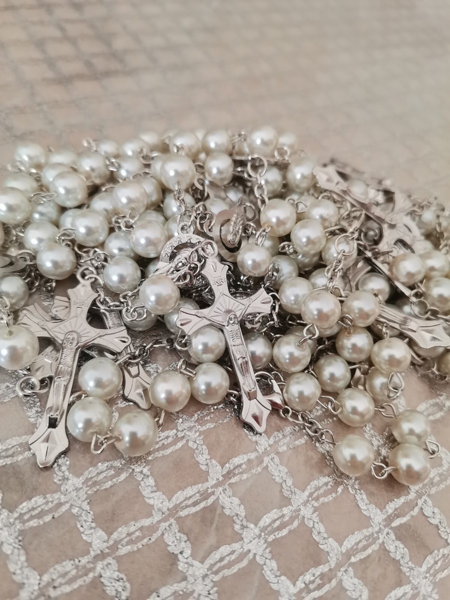 Braccialetti Battesimo Veenewy 18Pz - Croce E Rosario Per Comunione E Cresima - Foto 13