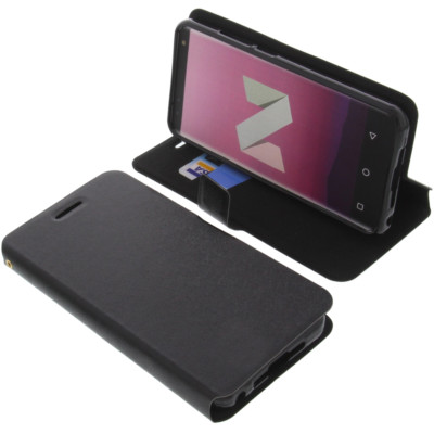 Tasche für Leagoo S8 Book-Style Schutz Hülle Handytasche Buch Schwarz