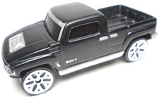 MAISTO 2003 HUMMER H3T CONCEPT BLACK 1:64 DIECAST 2 1/2" PICKUP TRUCK W/ SILVER