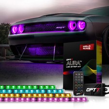 Opt7 Aura Drl Halo Light Kit For Dodge Challenger 08-23 16 Smart-color Angel Eye Opt7 Aura Drl Halo Light Kit For Dodge Challenger 08-23 16 Smart-color Angel Eye