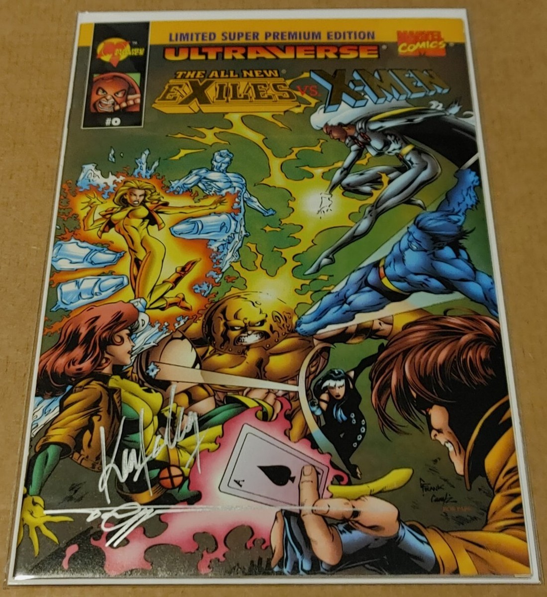 ALL NEW EXILES vs. X-MEN #0 Ken Lashley & Tom Wegrzyn signed w/COA