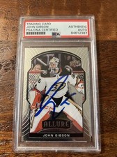 John Gibson IP Signed Allure Card Psa Dna Coa Slabbed Autographed Ducks