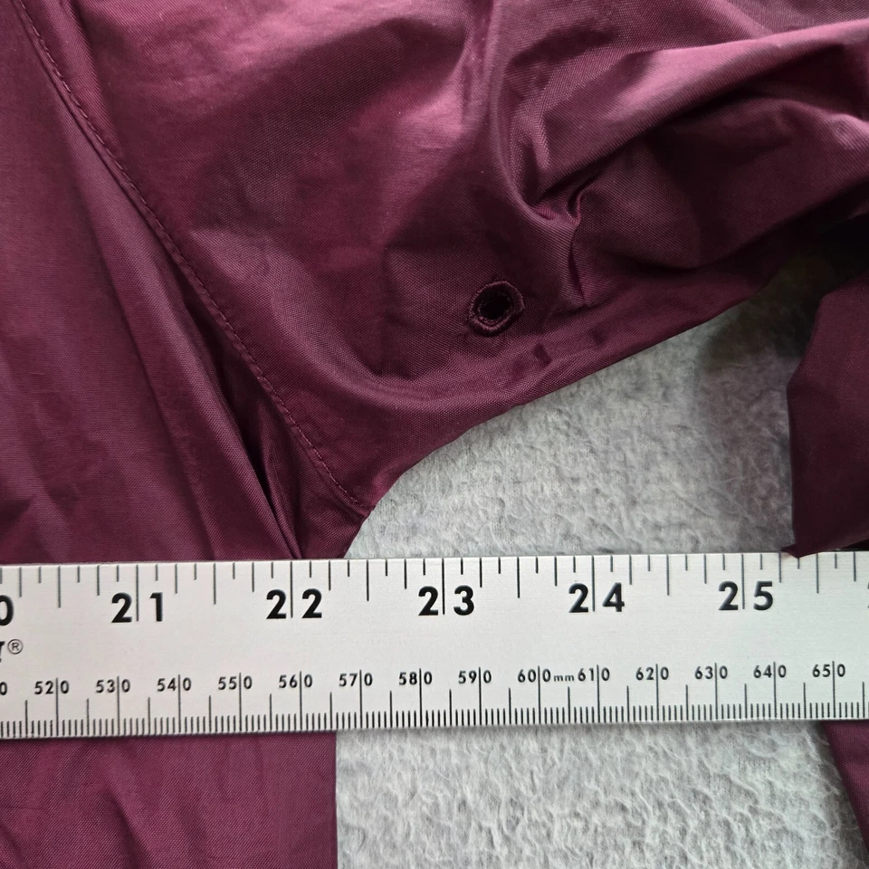 Huf Worldwide Men Jacket M Red Windbreaker Hooded Logo Cobra Snake Embroidered - Image 4 of 4