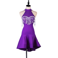 Latin Ballroom Competitio  n Dance Dress Modern Waltz Tango Standard Dress F553