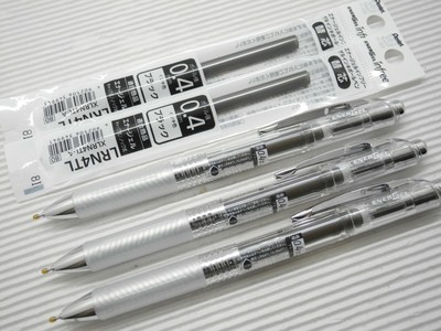 3 x LRN4 Refills for Pentel EnerGel Ener Gel 0.4mm Rollerball Pen Blue