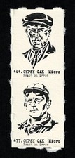 CUM POSEY -JACK CHESBRO Uncut 2-Card Panels RARE MICRO Cards