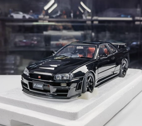 AUTOart 1/18 Nissan Nismo GT-R R34 Z-TUNE Diecast Car Model Silver Blue Black - Picture 50 of 60