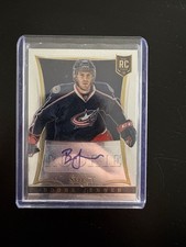 2013-14 Panini Select BOONE JENNER ROOKIE AUTO BLUE JACKETS CAPTAIN /399 RC SP