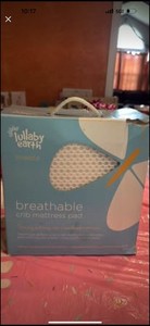 Breathable baby crib mattress pad Lullaby earth Very Gently Used