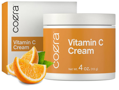 Coera Vitamin C Cream | 4oz | For Face, Dark Spots, Body, and Skin | Brightening