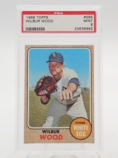 WILBUR WOOD 1968 TOPPS BASEBALL #585 PSA 9 Q7113
