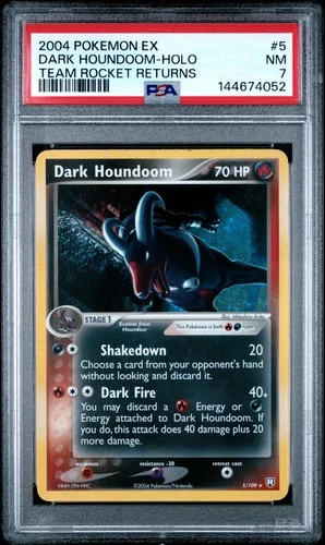 Dark Houndoom [Reverse Holo] - Pokemon Team Rocket Returns #5 PSA 7.0
