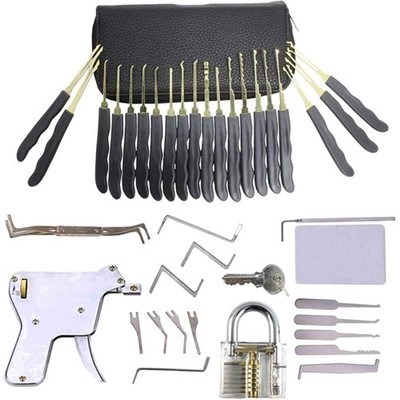 Dietrich Set Lockpicking Vorhängeschloss 28 Teile Schlüssel Kreditkarte