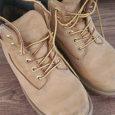 Timberland Waterproof Tan Leather Lace-Up Ankle Boots Men's UK 2.5