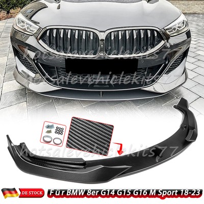 Passt für BMW G14 G15 G16 2018-23 Carbon Frontlippe Frontspoiler Schwert Spoiler