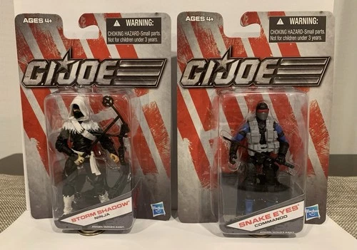 GI JOE LOT, STORM SHADOW, SNAKE EYES, 3.75”, DOLLAR GENERAL EXCLUSIVE, NEW, MOSC