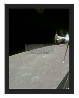 APOLLO 11 FAR SIDE OF MOON WITH LUNAR MODULE 1969 8X10 FRAMED PHOTO