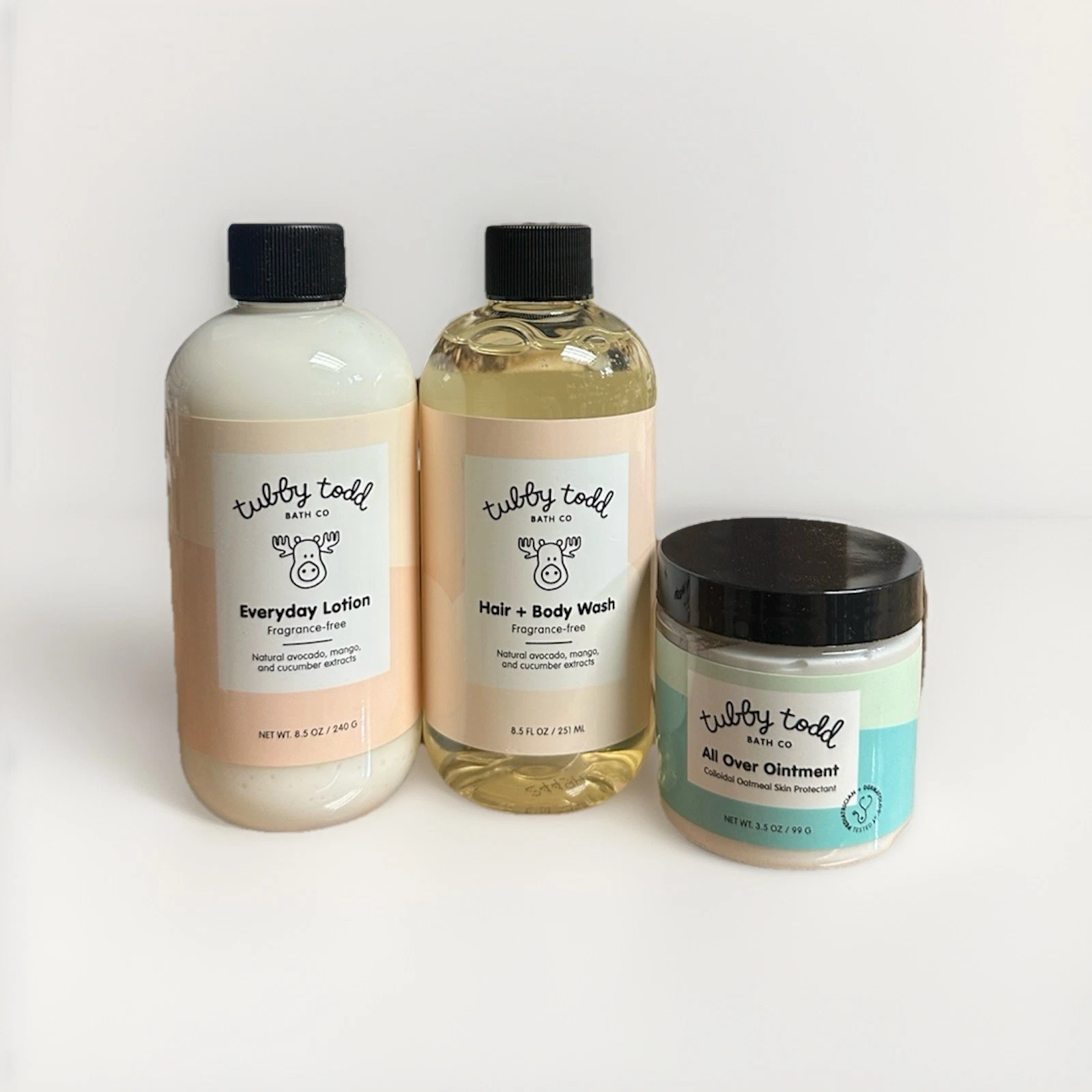 Tubby Todd 3-Step Baby Skincare Routine Fragrance-Free Bundle + Pumps
Opens in a new window or tab