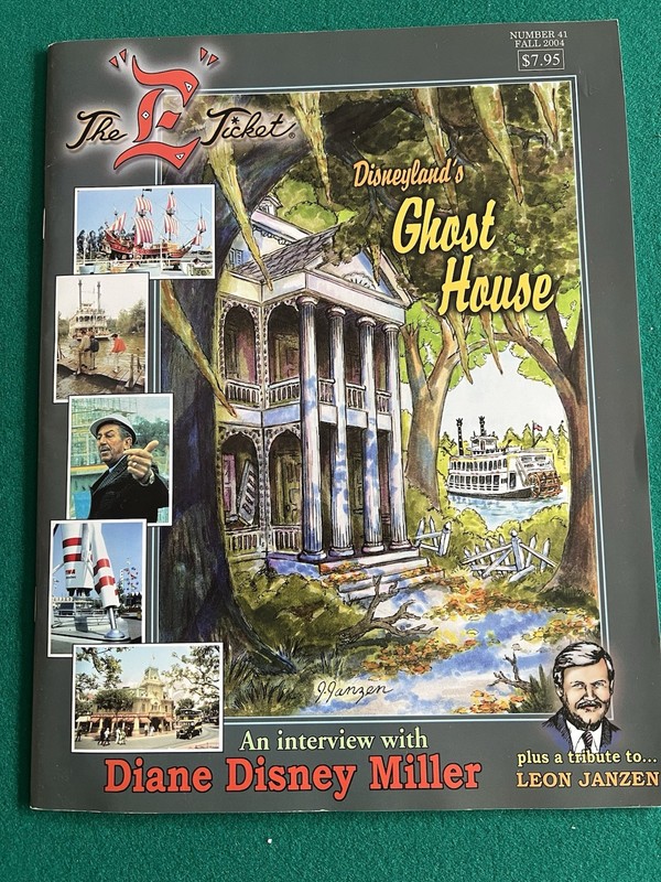 The E Ticket Issue 41 Fall 2004 Disneyland Ghost House Diane Disney Miller