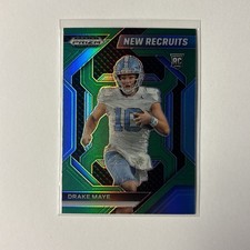 2024 Panini Prizm Draft Picks - New Recruits Drake Maye #NR-DME Green Prizm (RC)