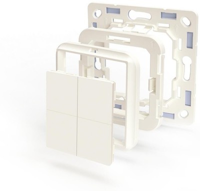 Shelly Adapter für BLU Wall Switch 4, Busch-Jaeger, weiß