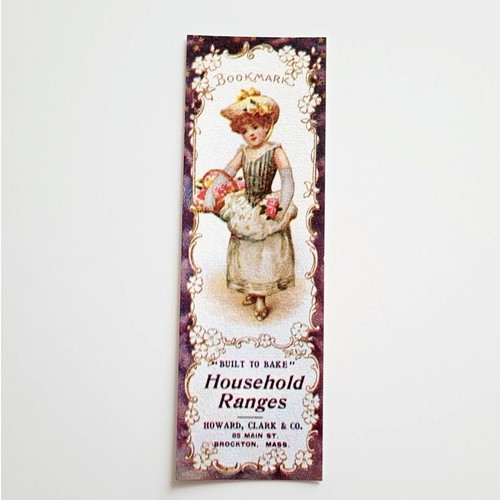 Vintage 70s Howard Clark & Co Bake Bookmark Evergreen Press- 1800s Advertisement - 第 2/12 張圖片