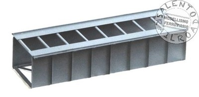 Hack 50600 - H0 1:87 - eingleisige Eisenbahnbrücke aus Metall 20 c lang