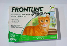 Frontline Plus for CATS over 1.5lbs/8 weeks 6 doses Fleas Ticks 8404