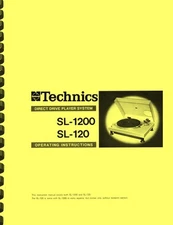Technics SL-1200 MK1 Turntable OWNER'S MANUAL and SERVICE MANUAL & SUPPLEMENT