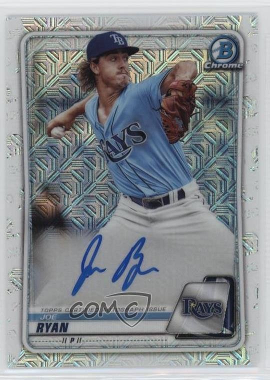 2020 Bowman Mega Box Chrome Mojo Auto Joe Ryan #BMA-JR Auto 15wv