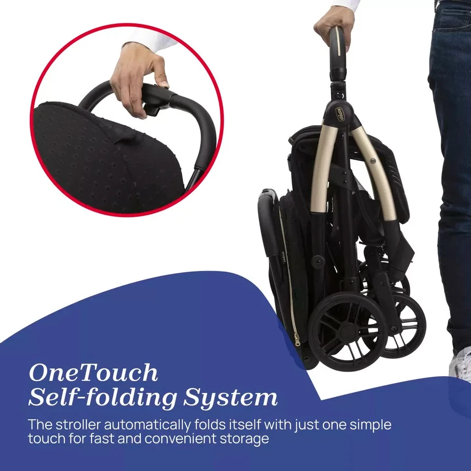 Chicco Goody XPlus Stroller Black Re-Lux Compact Lightweight Travel - Image 4 of 4