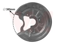 Spritzblech Bremsscheibe VAN Wezel 7623374 FüR Plus Audi Skoda 5M1 Seat Golf VW