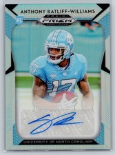 2019 ANTHONY RATLIFF-WILLIAMs PRIZM AUTO ROOKIE CARD RC #253