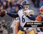 Pittsburgh Steelers QB #6 Devlin DUCK Hodges Signed Autographed 8x10 Photo