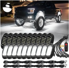 20Pods All Pure White LED Rock Lights Full Kit Plug and Play 20Pods Pre Wired