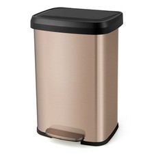 13.2 Gallon Step Trash Can Stainless Steel Airtight Garbage Bin for Kitchen Home