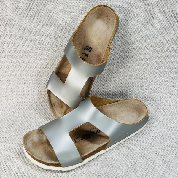 Papillio by Birkenstock Charlize Sandals Womens 42 Narrow (?)  Silver Casual