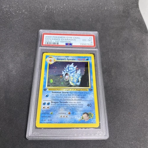 Pokemon PSA 6 Giovanni's Gyarados 5 1st Edition Holo Gym Challenge