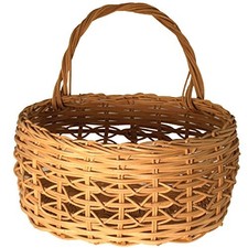 Mail Basket Weaving Kit Brown Oval Crisscross Braid Border DIY Craft Tool