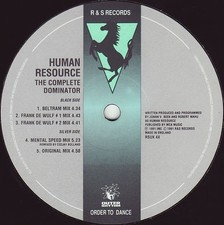 HUMAN RESOURCE - DOMINATOR - 12" VINYL RECORD - 91 HARDCORE TECHNO RAVE DJ