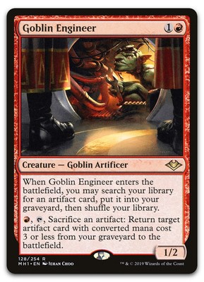 Goblin Engineer #128 (NM) Modern Horizons MH1 Magic MTG