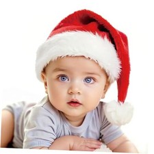 Christmas Hats, Santa Hat for Kids/Baby Unisex Warm Comfort Red Infant/1pcs