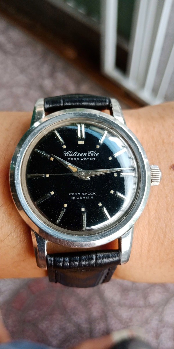 Rare Citizen ACE in BLACK 21jewels ParaWater Parashock, manual