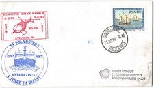 Cape Town S. Africa with paquebot cancel to Bar Harbor ME, 1988