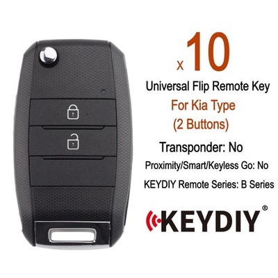 5x KEYDIY KD B19-2 Universal Flip Remote 2 Buttons Key for Kia Type for KD-X4