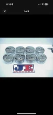 8 JE 4.140" Bore Forged Dome Pistons for a 13° SB Chevy. 4.140"Bore. P98